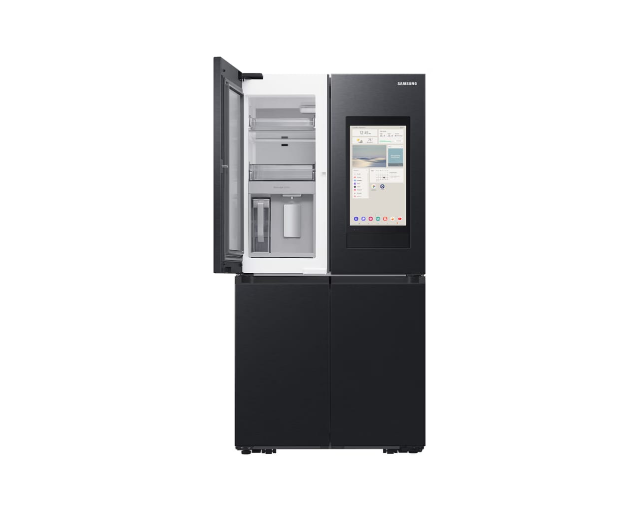 REFRIGERATEUR SAMSUNG SIDE BY SIDE 4PORTES AVEC DIST, GLACON ET ECRAN NOIR RF65DG9H0EB1 – Image 2